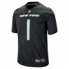 Maillot New York Jets Zach Wilson 1 Nike Noir 2021 NFL Draft - Homme Maillot New York Jets Zach Wilson 1 Nike Noir 2021 NFL Draft - Homme